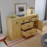 Kummut 2 ukse ja 5 sahtliga, 135 x 39,8 x 80 cm