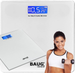 Elektrooniline kaal, klaasist, valge, 180 kg