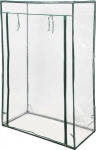 Kompaktne ja vastupidav mini kasvuhoone kodu terrassile v&otilde;i korteri r&otilde;dule 100&times;50&times;150 cm 4 riiuliga terasraam PVC kate 90000 FLO