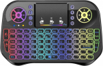 Juhtmeta klaviatuur Mini, puuteplaadiga, 2,4 GHz