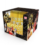 GOLD BONNE ANN&Eacute;E PEOKOMPLEKT 10 inimesele (5 silinderk&uuml;barat, 5 krooni, 5 trompetit, 5 trompetit, 1 rull 10 dekoratiivse paeltega)