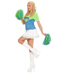 "CHEERLEADER" roheline/helesinine (kleit, 2 tutti)