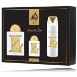 Kingikomplekt Lattafa Pride Peace & Love unisex 100 ml EDP + 20 ml EDP + 200 ml deodorant