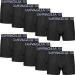 GIANVAGLIA 023 Black &ndash; meeste klassikalised mustad boxer-alusp&uuml;ksid, puuvillased, elastsed ja hingavad, XL-3XL, igap&auml;evaseks kandmiseks