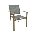 Aiatool Patio Helene metallist pruun hingav kangas