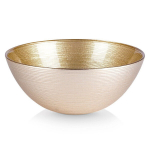Kuldne klaasist kauss 600 ml 15 cm, Dubuo stiklinė auksinė 15 cm, 600 ml
