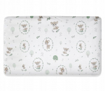 Puuvillane kummiga lina 160x80 cm, "roheline hirv"