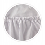 Elastne Jersey lina 180x80 cm, puuvill, valge