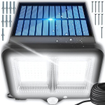 Liikumis- ja pimeduseanduritega Led-v&auml;lis p&auml;ikeseenergia lamp