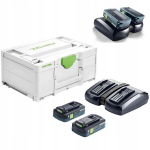 Festool Aku ja laadija komplekt 2x4.0ah koos Systaineriga