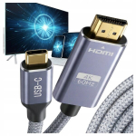 HDMI - USB-C 2m 4K 60Hz kaabel VA0418-2 Vayox