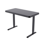 Reguleeritava k&otilde;rgusega kirjutuslaud Home4you ERGO FIT, 1 mootor, must metall, moodne