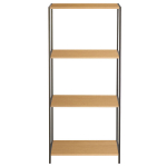 Avatud riiul Home4you HARPER 50x30xH110.5cm saare/must metallraam