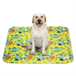 MISOK korduvkasutatav lemmiklooma pissimismatt, 1 tk. muster džungli, kollane 80x140 cm, 1 tk.