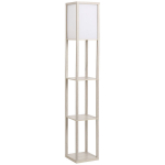P&otilde;randalamp 3 riiuliga E27 26x26x160 cm tamm valge 1 tk