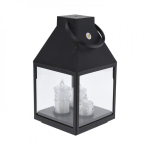 Latern &bdquo;M&auml;&auml;ramata&ldquo; LATERN 3 LED-K&Uuml;&Uuml;NALDAGA Klaasist konstruktsioon, LED-k&uuml;&uuml;nlad, dekoratiivne valgustus