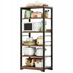 T&ouml;&ouml;stuslikud k&otilde;rged riiulid pruunist, 5-tasapinnalised loft