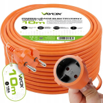 Vayox pikendusjuhe 16 A, 2&times;1,5 mm&sup2;, oranž, ilma maanduseta, 10 m