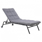 Aiatool-lamamistool Mirpol VIBE hall pol&uuml;ester, 5-asendiline reguleeritav seljatugi, lai iste