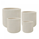 &Otilde;ue lillepottide komplekt Mirpol Alba 1/4, suured savipotid, k&uuml;lmakindlad