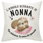 Funktsionaalne taskutega padjap&uuml;&uuml;r kingitus vanaemale 45 x 45 cm, valge