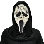 Lateksist mask kapuutsiga Ghostface Scream universaalne suurus, onesize