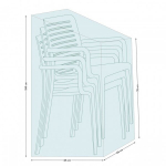 Kaitsekate Mirpol POKROWIEC NA KRZESŁA STOK 65x65x75/100cm, veekindel, UV-kindel, hall