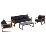 V&auml;likasutuseks m&otilde;eldud puhkenurk Mirpol Duisburg CS, 5 istekohta, metall, hall