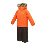 Huppa Laste komplekt WINTER, orange pattern/ brown, 98