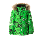 Huppa Poiste talvejope MARINEL, neon green pattern