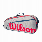 Laste tennisekott Wilson Junior 3 Pack Bag Grey