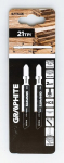 Grafiit 2 tk. pusle, 76mm, T-k&auml;epide, 21 Tpi