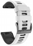 Valge-must rihm Garmin Fenix 5 Plus (tech-band)