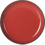 Revol Solid plaat, 23,5 cm, punane-must