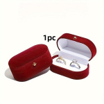 Sametist Ehete Karp Kuldsete Pandlaga, 1pc (big Red)