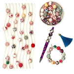 Silikoonhelmed komplekt, Valentines Day series silicone beads 8