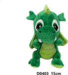 Roheline draakon 15cm pehme m&auml;nguasi