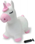 Jamara RC puldiauto H&uuml;pftier Einhorn with Pl&uuml;schbezug und Pumpe