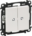 Legrand Valena Life topeltl&uuml;liti Led valgustusega, valge