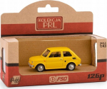 Kollektsioon Prl Fiat 126p, kollane, m&otilde;&otilde;tkava 1:43