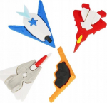 Starpak 538805 3d Airplane Puzzle Eraser, 4 tk.