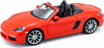 Bburago Porsche 718 Boxster 1:24 oranž metallmudel