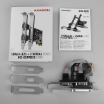 Axagon Pcea-psn Pcie kontroller: 2x Rs-232 ja 1x Lpt port