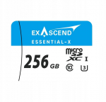 Telefoni m&auml;lukaart Micro Sdxc kaart Exascend Essential-x 256gb Uhs-i U3