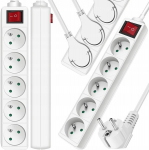 Elektriline pikendusjuhe 4 pistikupesaga, 1,5m, 100% vaskkaabel