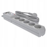 5 pistikupesa ja 2 usb-ga pikendusjuhe, 5m, 10a, 230v