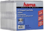 Hama CD/DVD karbid Jewel Case Slim Double (51168) 25tk.