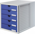 Han System-box A4 lauaplaadi sahtlikomplekt, 5 tk, hall sinine