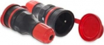 Hermeetiline pistikupesa Kel Extrem Ip54, 16a, 250v, must-punane