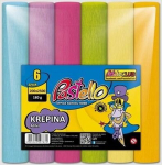 Krepppaber mini 6 pastellv&auml;rvi 20x250 cm, 6 tk.